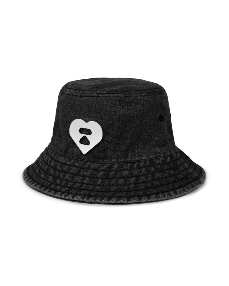 Chapeaux Bape Denim bucket Noir Femme | ELI-77063228